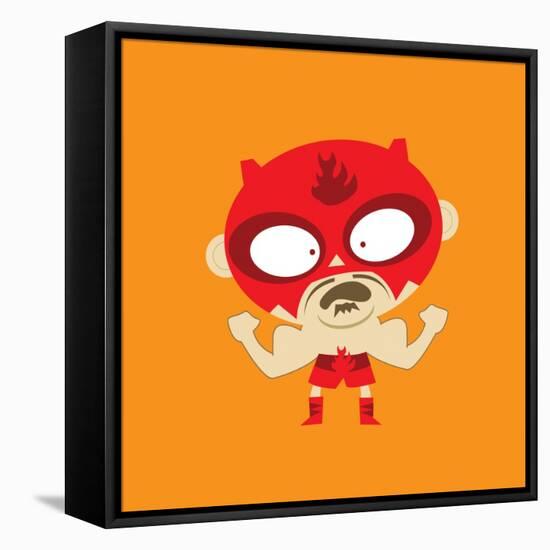 Rojo Flexing His Muscles-null-Framed Premier Image Canvas