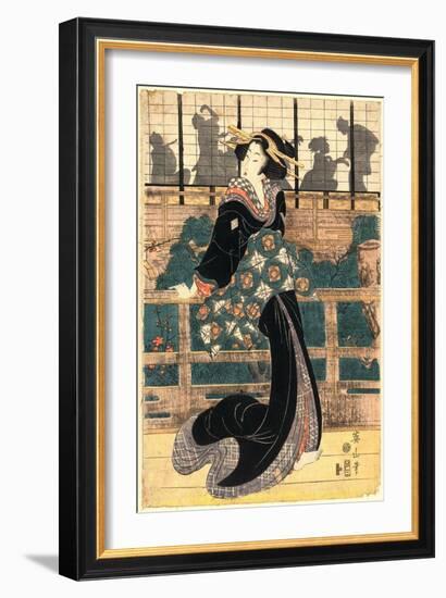 Roka No Geigi-Kikukawa Eizan-Framed Giclee Print