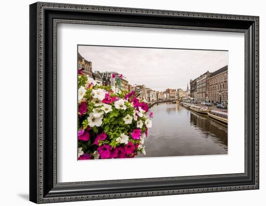 Rokin canal, Amsterdam, Holland, Netherlands.-Michael DeFreitas-Framed Photographic Print