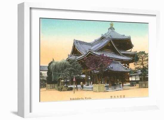 Rokukaku-do Temple, Kyoto, Japan-null-Framed Art Print