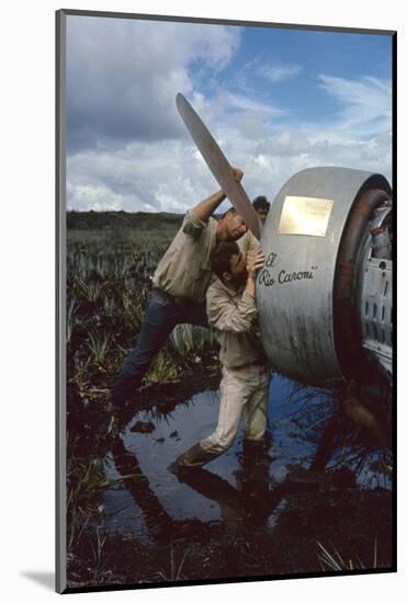 Roland Angel and Allen Waller Working on Angel's Father's Monoplane, Auyantepui, Venezuela, 1965-Carl Mydans-Mounted Photographic Print