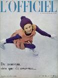 L'Officiel, December 1962 - Robe du Soir d'Yves Saint-Laurent en Tundra d'Abraham-Roland de Vassal-Framed Art Print