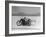 Roland Free Breaking World's Speed Record on Bonneville Salt Flats While Laying on His Bike-Peter Stackpole-Framed Premium Photographic Print