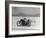 Roland Free Breaking World's Speed Record on Bonneville Salt Flats While Laying on His Bike-Peter Stackpole-Framed Premium Photographic Print