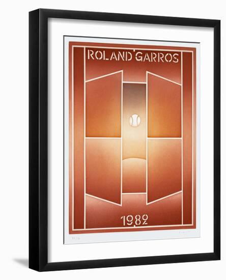 Roland Garros, 1982-Jean Michel Folon-Framed Limited Edition