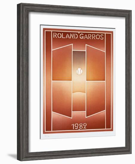 Roland Garros, 1982-Jean Michel Folon-Framed Limited Edition