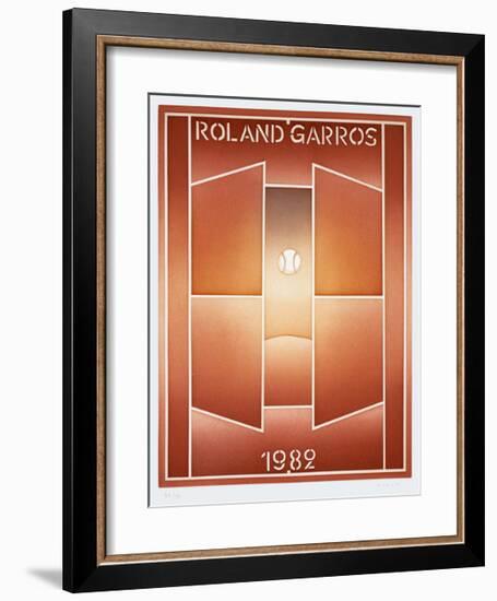 Roland Garros, 1982-Jean Michel Folon-Framed Limited Edition