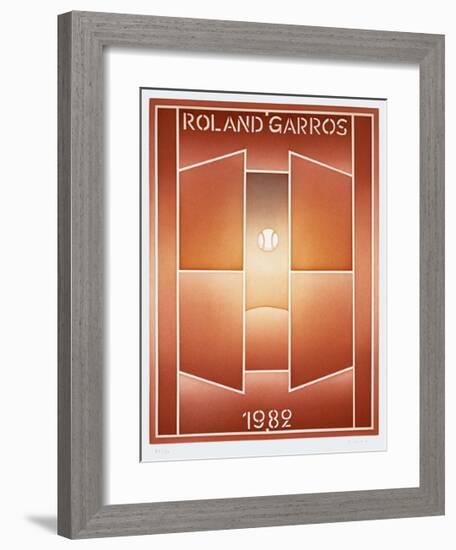 Roland Garros, 1982-Jean Michel Folon-Framed Limited Edition