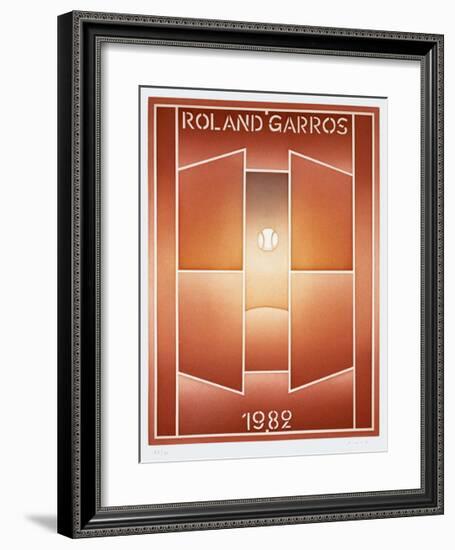 Roland Garros, 1982-Jean Michel Folon-Framed Limited Edition