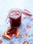 Strawberry Jam on Toast and in Preserving Jar-Roland Zollner-Mounted Photographic Print