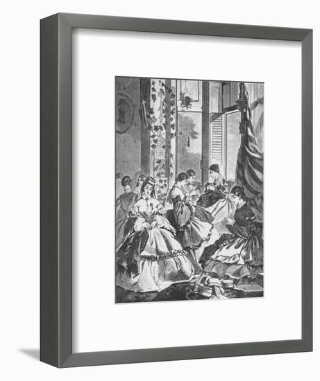 'Role of Women in the War', 1861, (1938)-Unknown-Framed Giclee Print