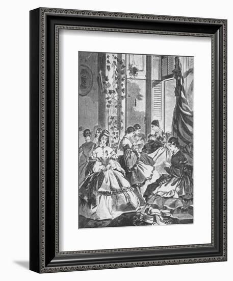 'Role of Women in the War', 1861, (1938)-Unknown-Framed Giclee Print