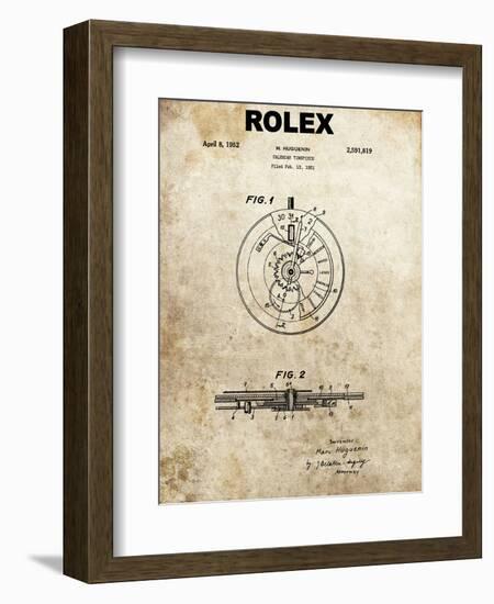 Rolex Calendar Time Piece, 195-Dan Sproul-Framed Art Print