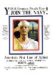 Join the Navy, Your country Needs You, c.1916-Rolf Armstrong-Framed Premium Giclee Print