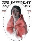 "Woman in Shawl,"June 16, 1923-Rolf Armstrong-Mounted Giclee Print