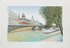 Paris, la Seine et le Panthéon-Rolf Rafflewski-Framed Collectable Print