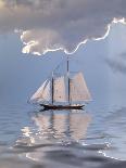 Sailboat Sun And Sky-rolffimages-Art Print