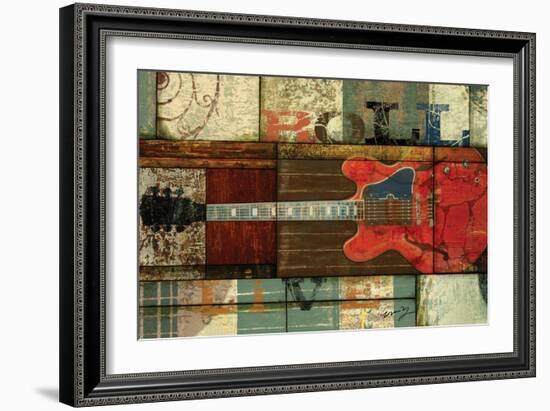 Roll Guitar-Eric Yang-Framed Art Print