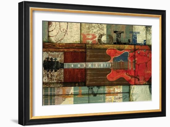 Roll Guitar-Eric Yang-Framed Art Print