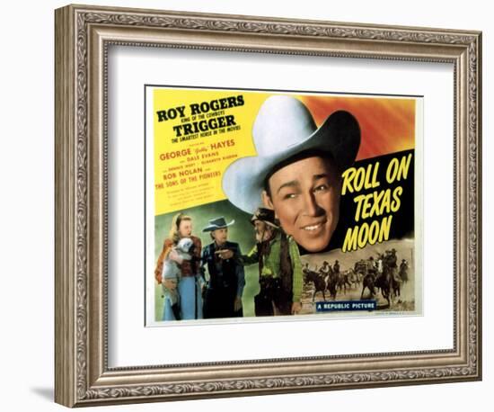 Roll On Texas Moon, Dale Evans, Elisabeth Risdon, Gabby Hayes, Roy Rogers, 1946-null-Framed Art Print