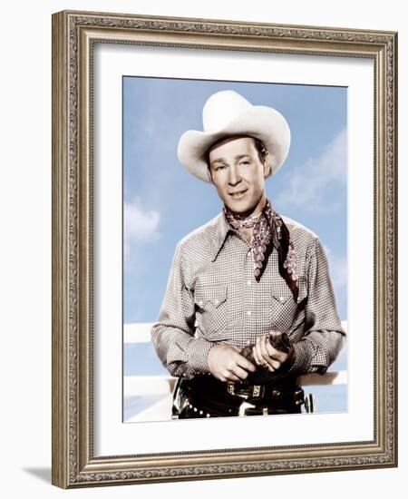 ROLL ON TEXAS MOON, Roy Rogers, 1946-null-Framed Photo