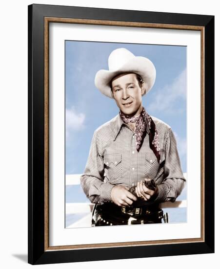 ROLL ON TEXAS MOON, Roy Rogers, 1946-null-Framed Photo