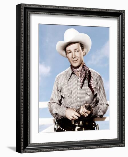 ROLL ON TEXAS MOON, Roy Rogers, 1946-null-Framed Photo