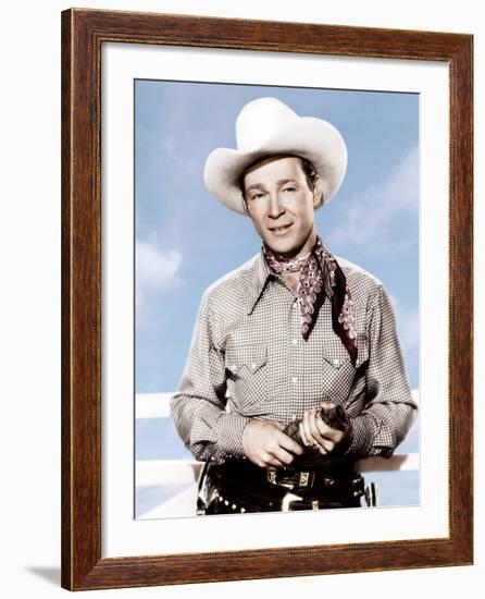 ROLL ON TEXAS MOON, Roy Rogers, 1946-null-Framed Photo