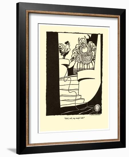 Roll, Roll, My Magic Ball-Frank Dobias-Framed Art Print