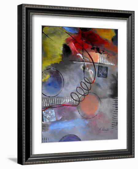 Roller Derby III-Ruth Palmer-Framed Art Print