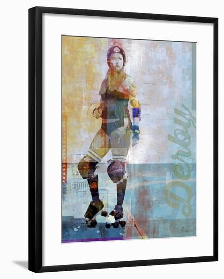 Roller Derby-Greg Simanson-Framed Giclee Print