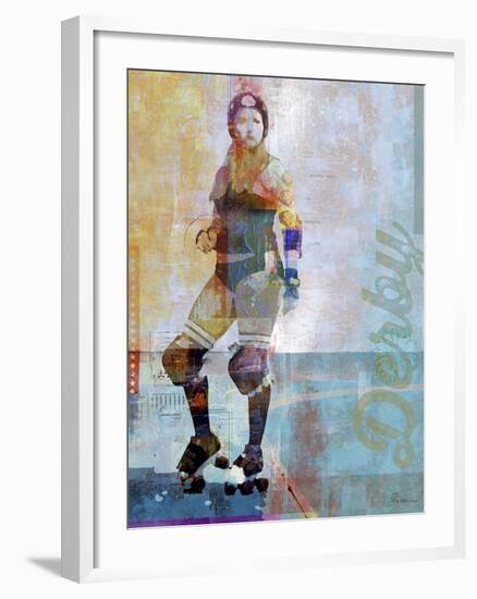 Roller Derby-Greg Simanson-Framed Giclee Print