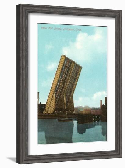 Roller Lift Bridge, Bridgeport, Connecticut-null-Framed Art Print