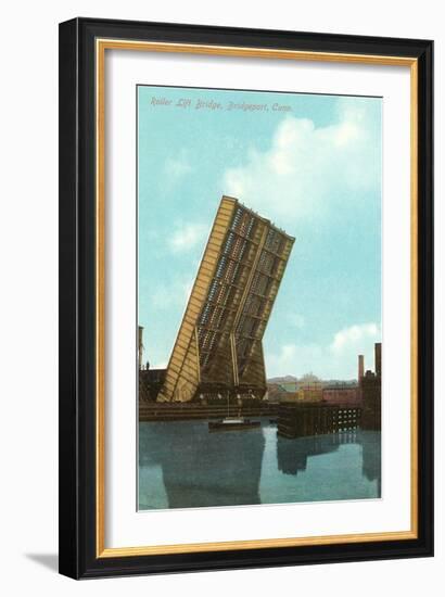 Roller Lift Bridge, Bridgeport, Connecticut-null-Framed Art Print