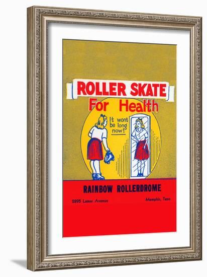 Roller Skate For Health-null-Framed Art Print