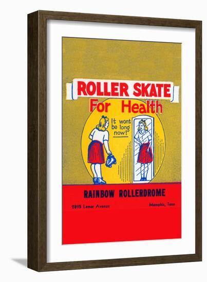 Roller Skate For Health-null-Framed Art Print