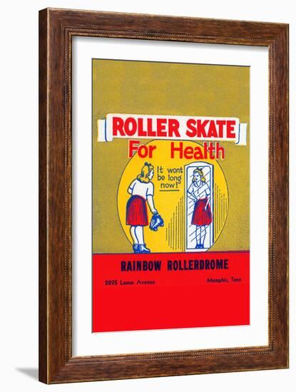 Roller Skate For Health-null-Framed Art Print