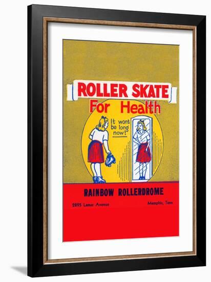 Roller Skate For Health-null-Framed Art Print