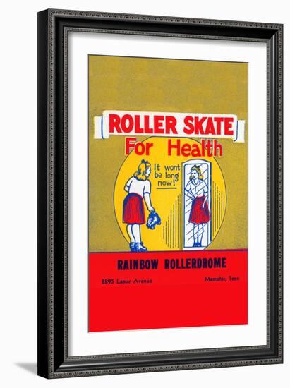 Roller Skate For Health-null-Framed Art Print