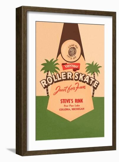 Roller Skate Just For Fun-null-Framed Premium Giclee Print