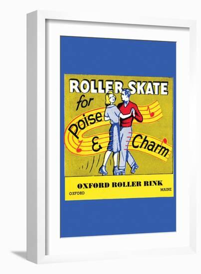 Roller Skate - Poise & Charm-null-Framed Art Print