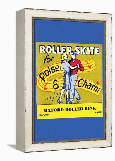 Roller Skate - Poise & Charm-null-Framed Stretched Canvas