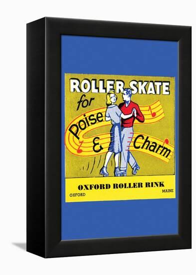 Roller Skate - Poise & Charm-null-Framed Stretched Canvas