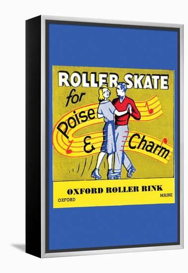 Roller Skate - Poise & Charm-null-Framed Stretched Canvas