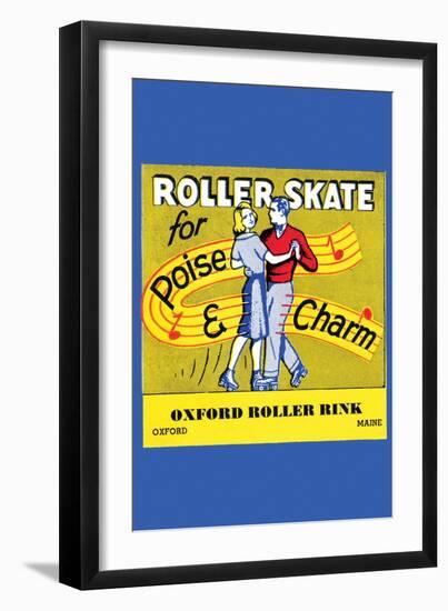Roller Skate - Poise & Charm-null-Framed Premium Giclee Print