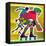 Roller Skate Race - Jack & Jill-Allan Eitzen-Framed Premier Image Canvas