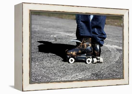 Roller Skates Central Park NYC-null-Framed Stretched Canvas