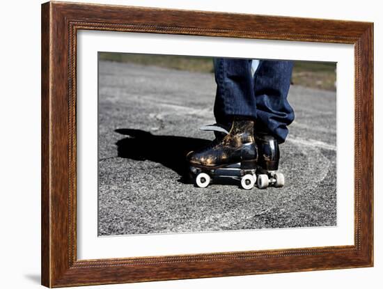 Roller Skates Central Park NYC-null-Framed Photo