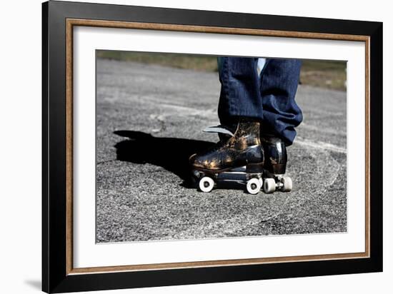 Roller Skates Central Park NYC-null-Framed Photo