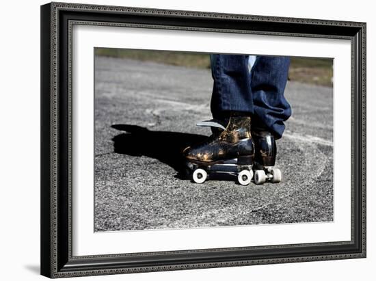 Roller Skates Central Park NYC-null-Framed Photo